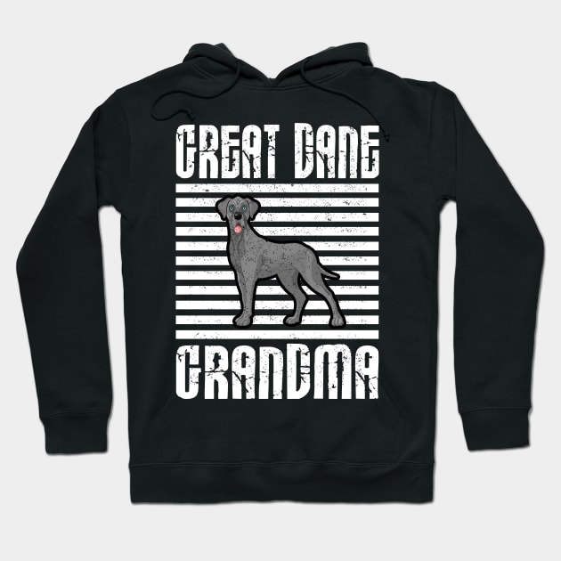 Great Dane Grandma Proud Dogs Hoodie by aaltadel